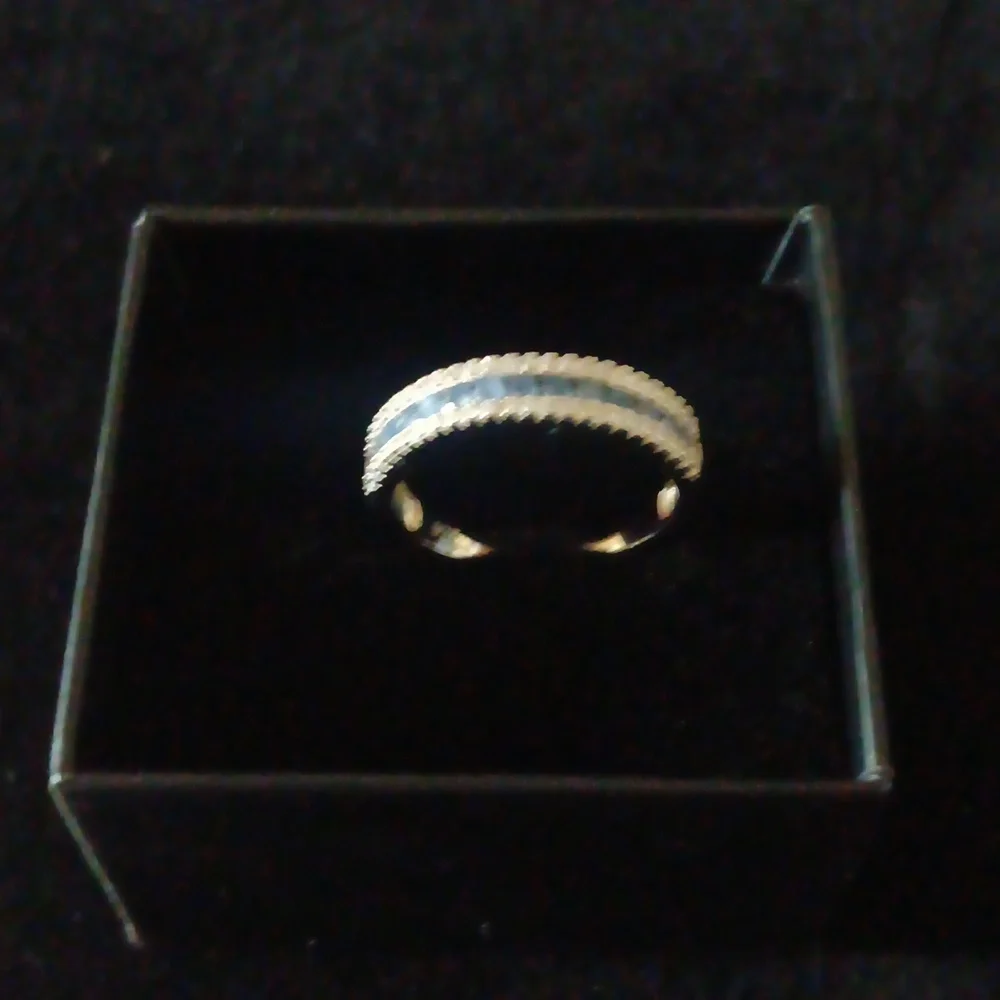 New Saphire Eternity Ring - Beautiful Ceylon Blue & White Channel Set - Picture 2 of 8